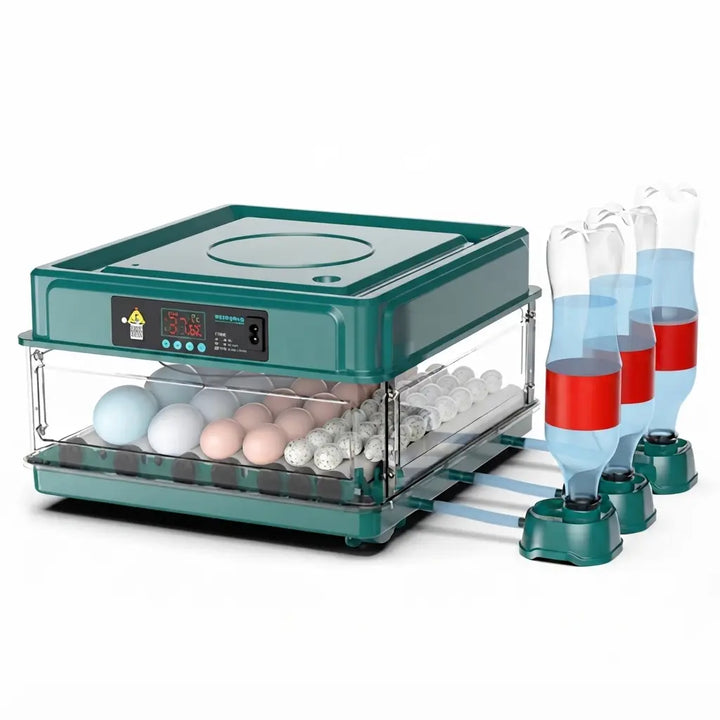 Couveuse automatique avec sa bouteille de remplissage d'eau externe