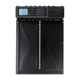 Porte automatique de poulailler sur pile à double mode, panneau noir et bandeau de commande à écran