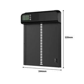 Porte à induction avec ses cotes, 244 mm de large sur 320 mm de haut