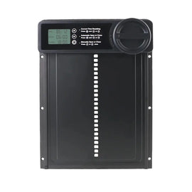 Système de porte automatique de poulailler à écran LCD, panneau noir et molette de déverrouillage